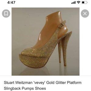 Stuart Weitzman Gold Heels
